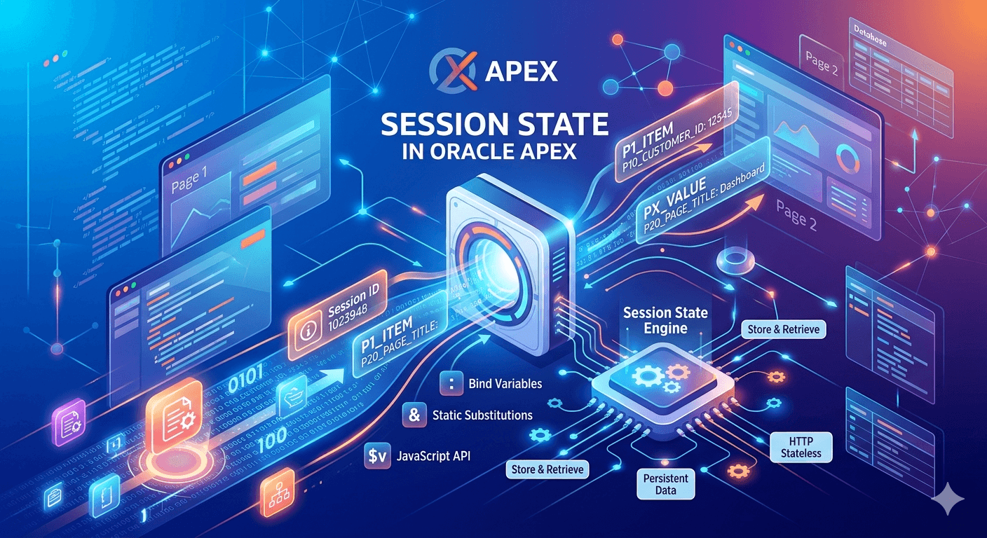 Session State en Oracle APEX: qué es, cómo funciona y cuándo se actualiza